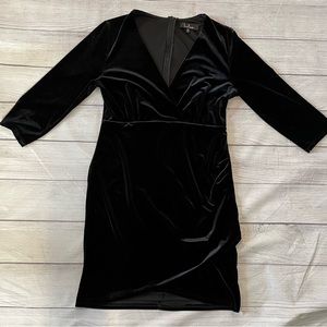 Lulu’s Black Velvet Dress